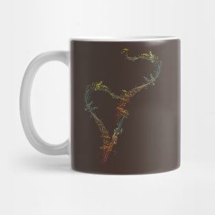 Guitar and flowing Music Notes Mug